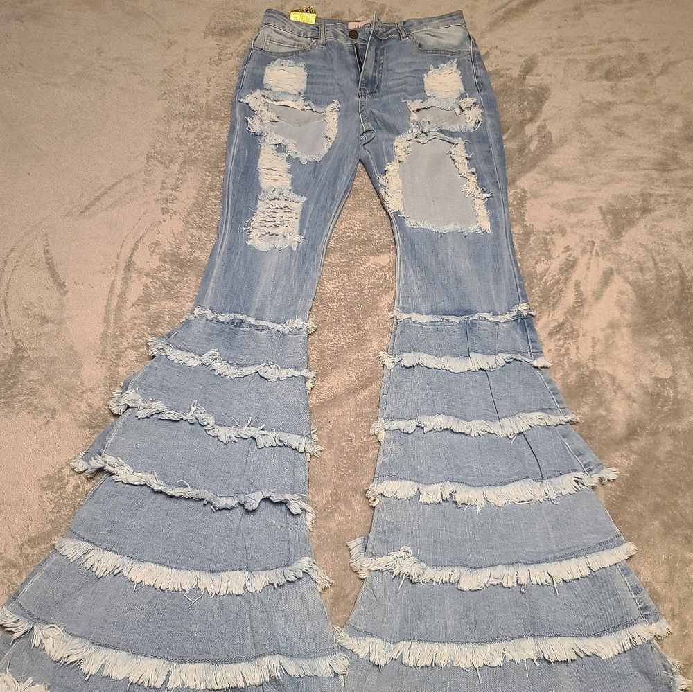 Ripped Flare Jean